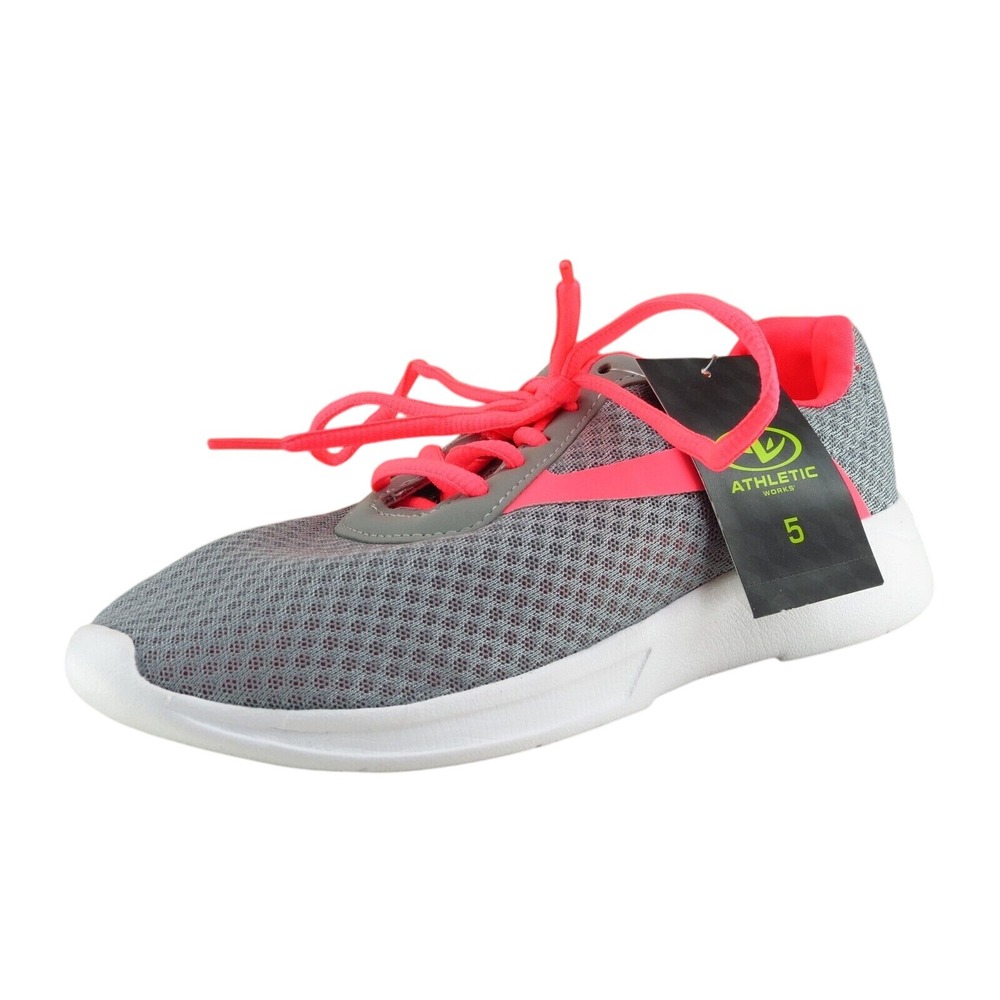 Athletech Size 5 Sneaker Gray Synthetic M‎  Lace Up